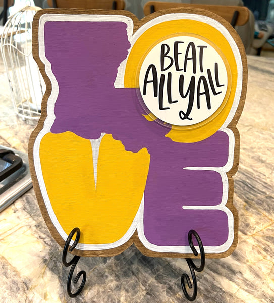 LSU LOVE Sign